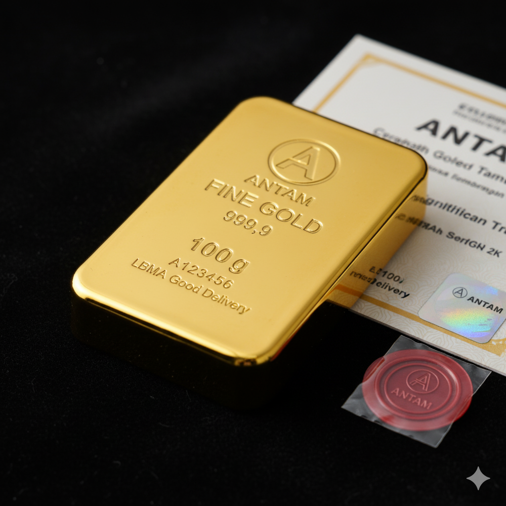 Harga Emas Antam Naik Rp21.000, Buyback Capai Rp2,2 Juta per Gram