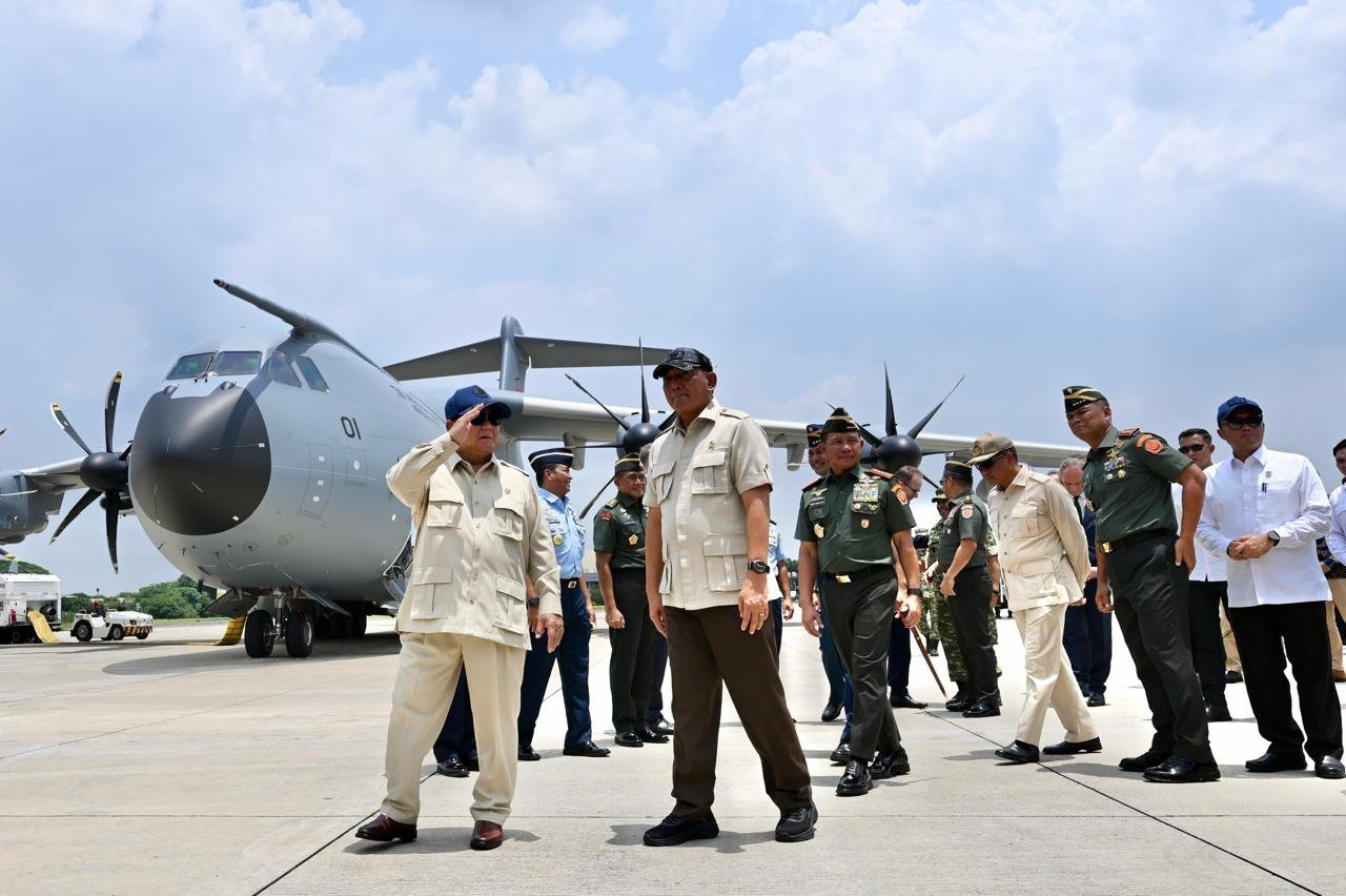 Presiden Prabowo Serahkan Airbus A400M untuk Perkuat Kekuatan TNI AU