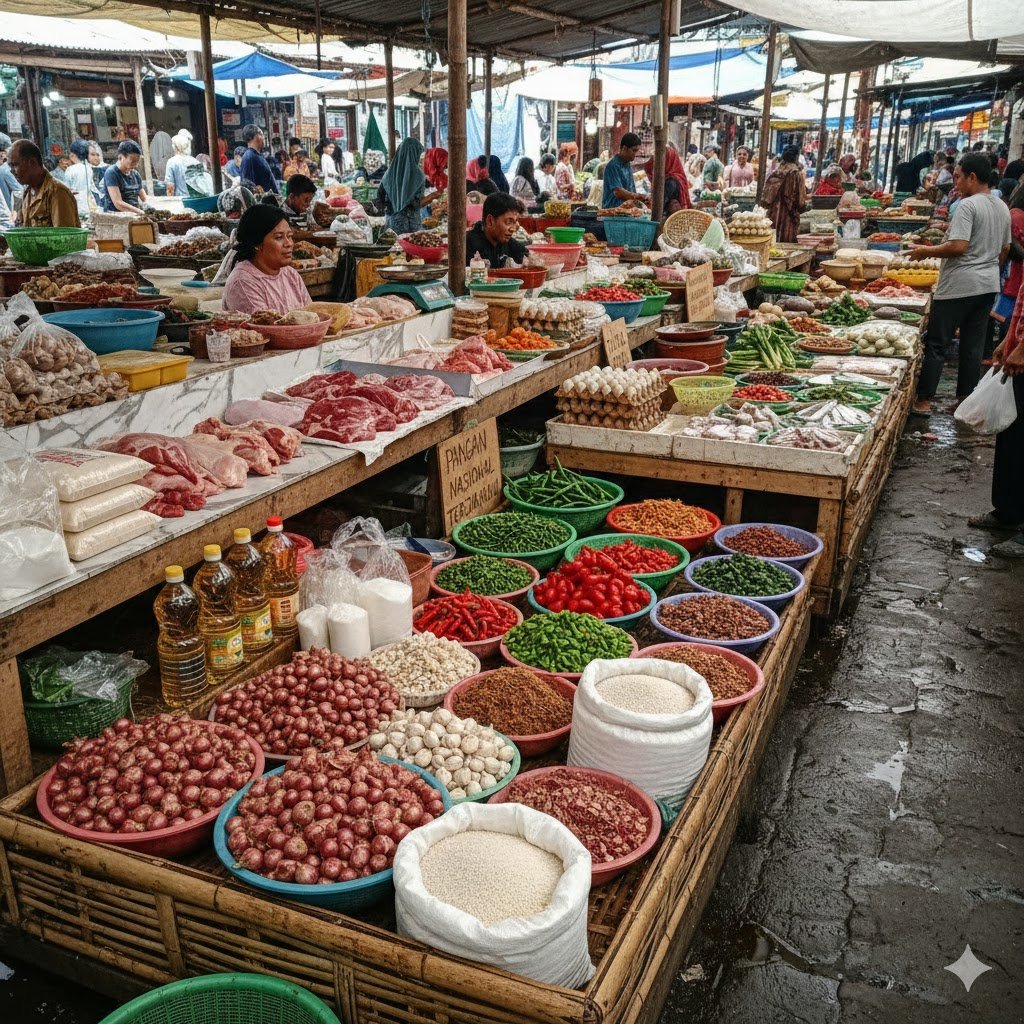 Harga Pangan Nasional Senin: Cabai Rawit & Telur Naik, Minyak Goreng Stabil
