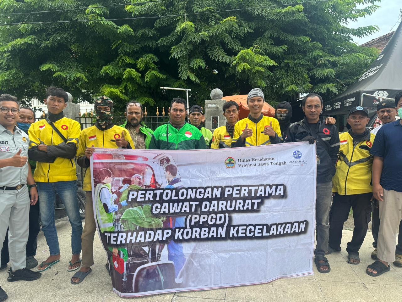 Jasa Raharja Pekalongan Bekali Driver Ojek Online Tegal Keterampilan PPGD untuk Tekan Fatalitas Kecelakaan