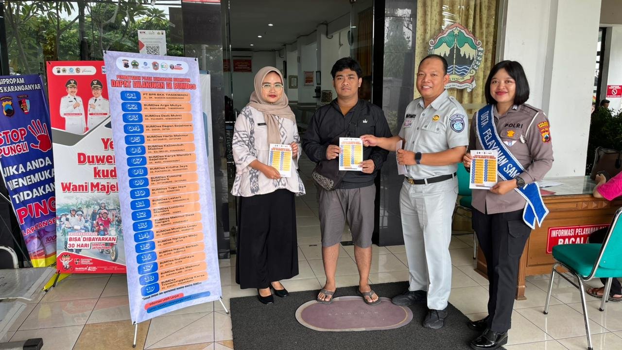 Jasa Raharja Samsat Karanganyar Perkuat Peran BUMDes dalam Optimalisasi Layanan Pajak Kendaraan Bermotor