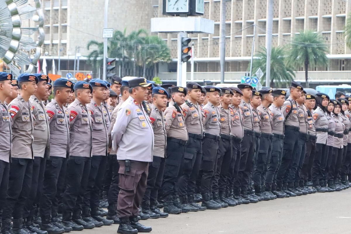 Polres Metro Jakarta Pusat Kerahkan 1.659 Personel Amankan Aksi Buruh