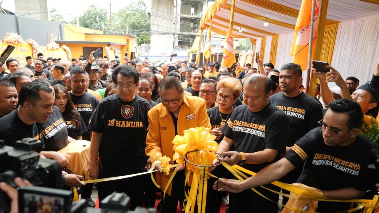 OSO Resmikan Kantor Baru Hanura, Perkuat Konsolidasi Partai