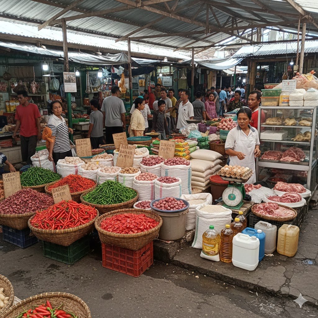 Update Harga Pangan Nasional: Cabai Rawit Merah Rp55.000/kg, Telur Rp31.950/kg