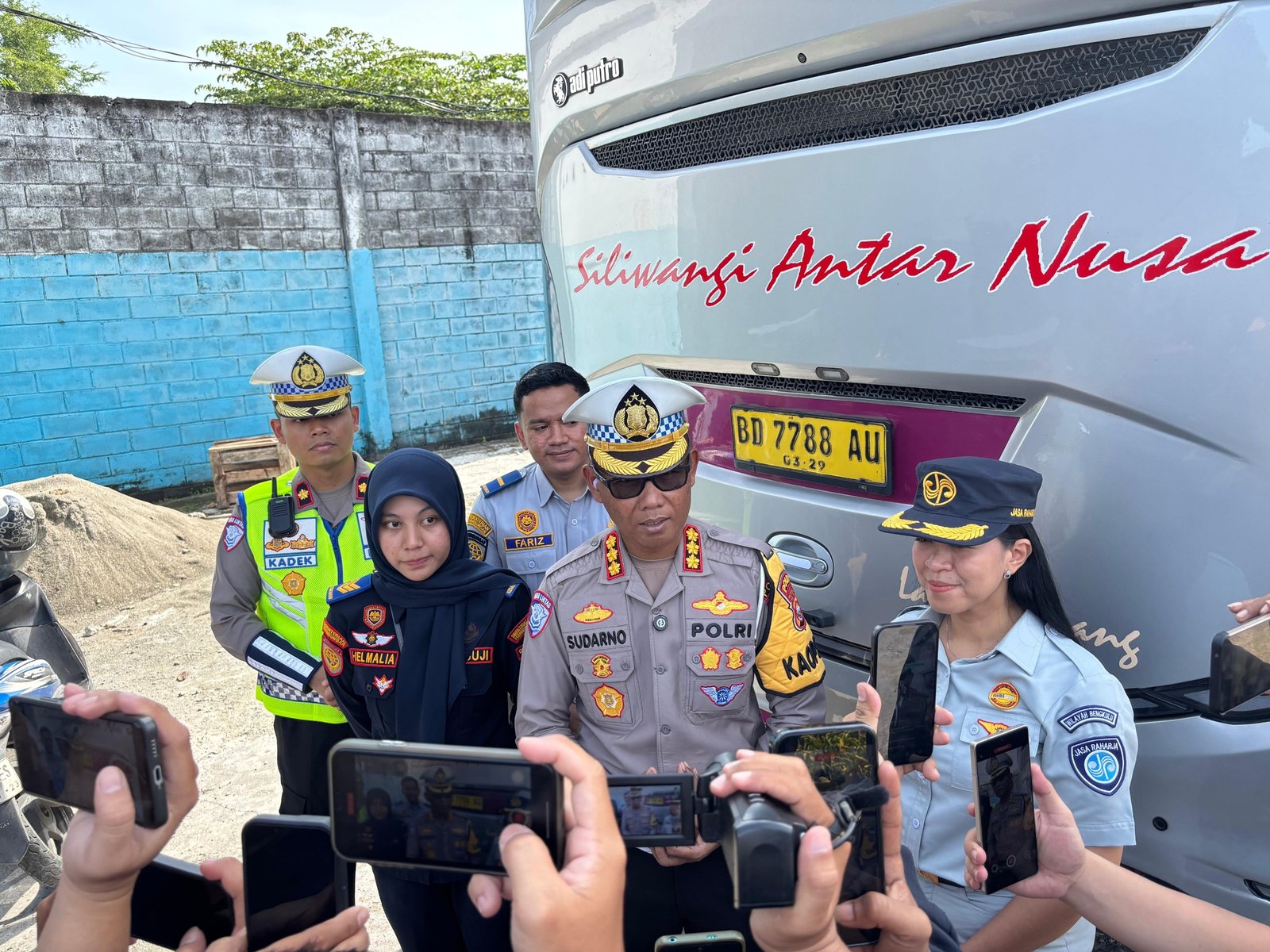 Jelang Operasi Ketupat 2026, Jasa Raharja Bengkulu Bersama Stakeholder Lakukan Pemeriksaan Kesiapan Angkutan Umum di Pool PO SAN