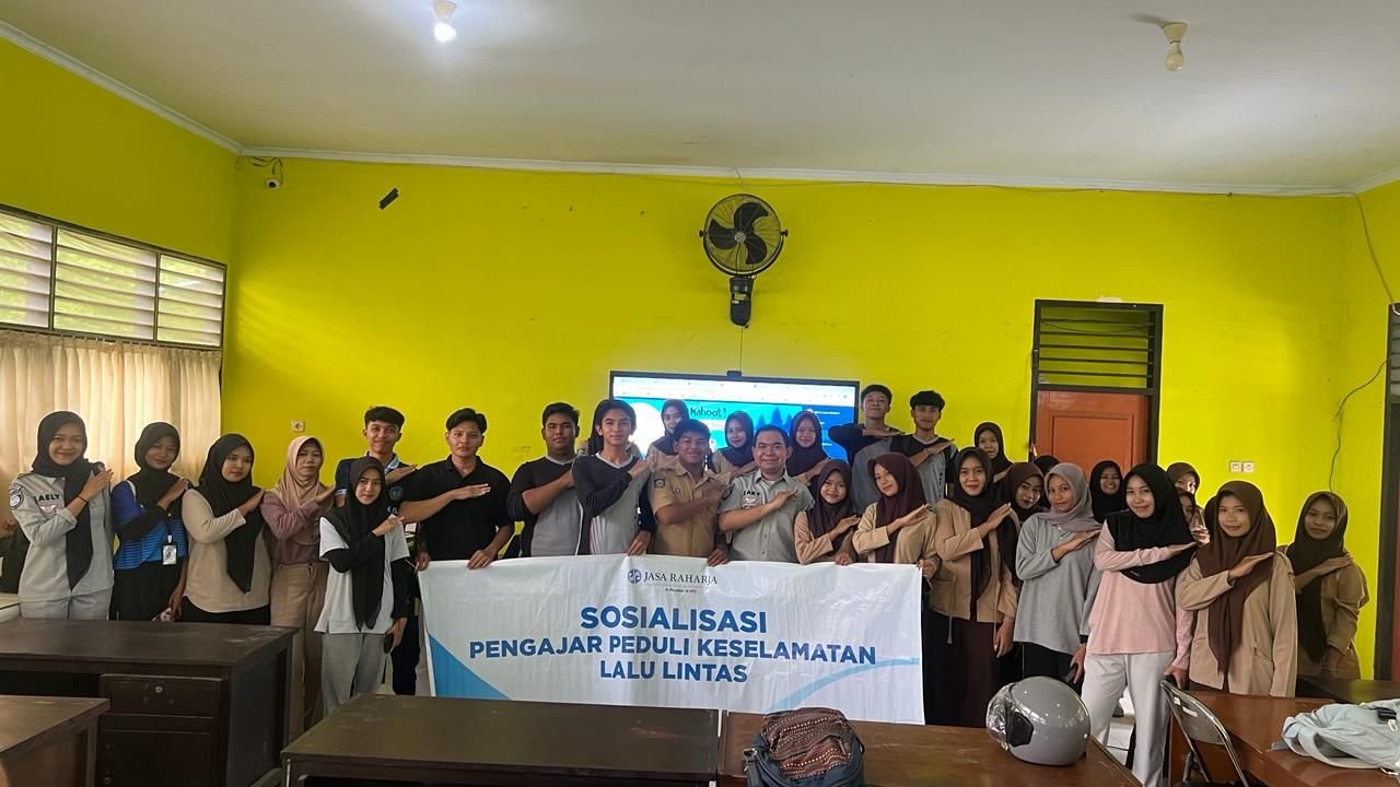 Jasa Raharja NTB Gelar PPKL untuk Guru SMAN 1 Kediri, Perkuat Budaya Tertib Lalu Lintas