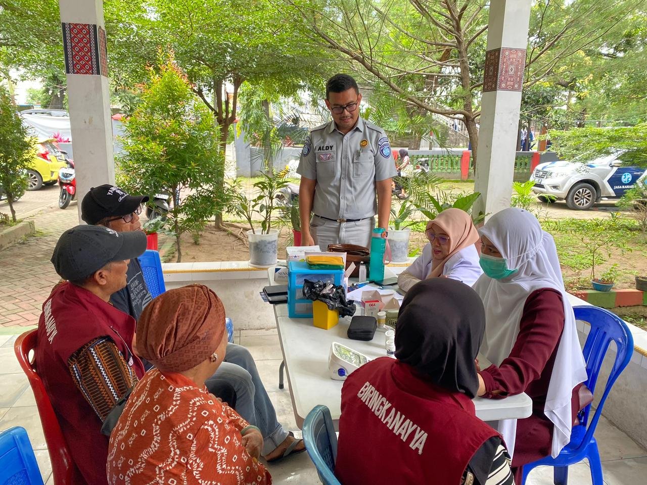 Tingkatkan Kesadaran Tertib Berlalu Lintas, Jasa Raharja Sulsel Gelar Sosialisasi Keselamatan dan Layanan Kesehatan di Bulurokeng