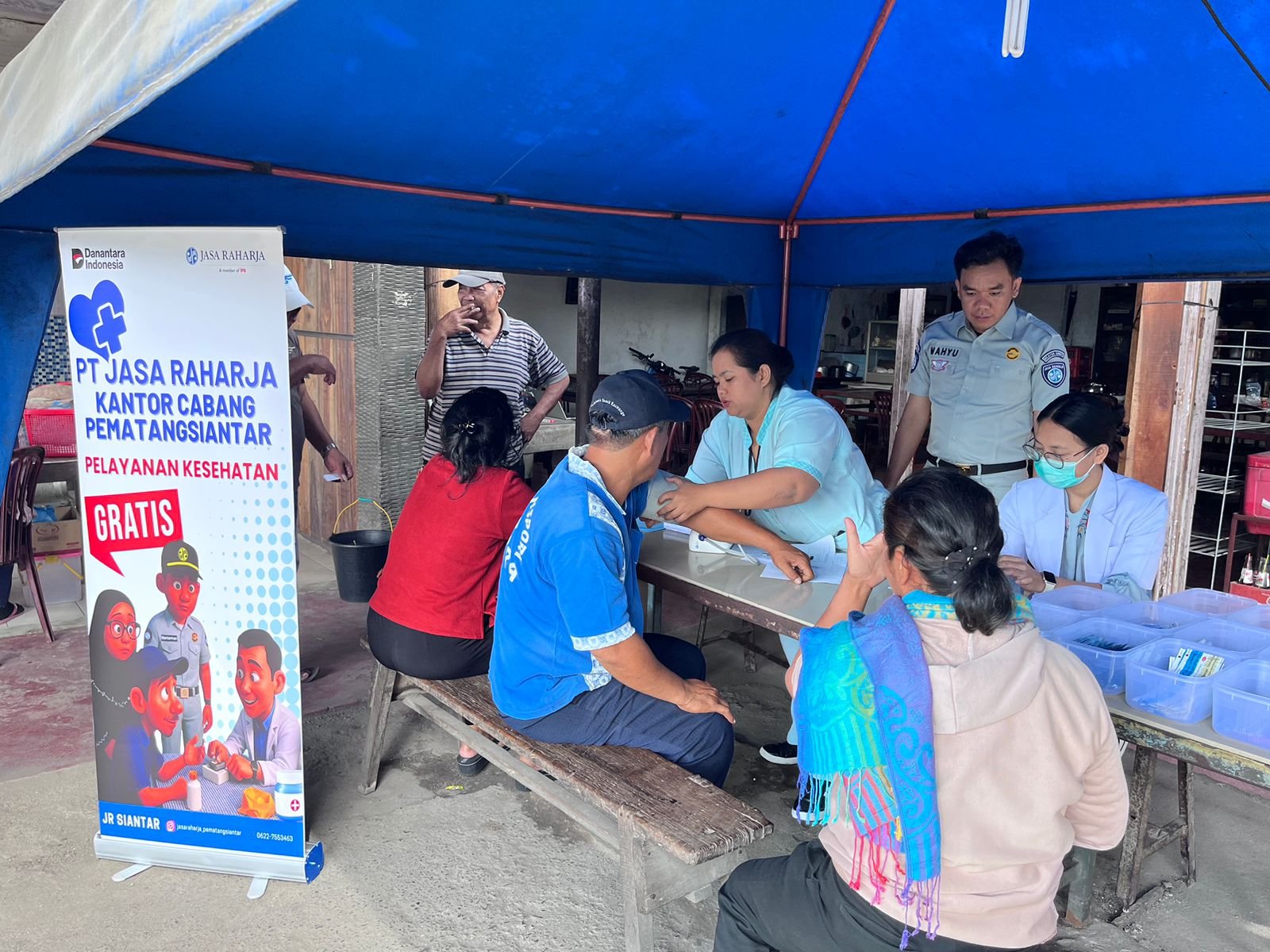 Langkah Preventif Tekan Laka Lantas, Jasa Raharja Pematangsiantar Periksa Kesehatan Pengemudi dan Penumpang