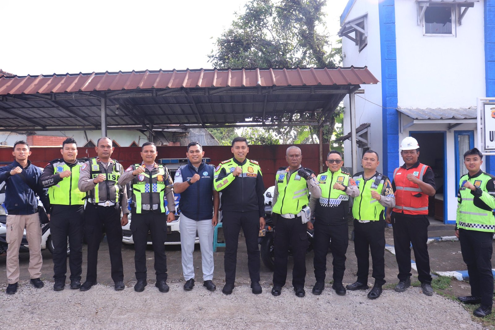 Jasa Raharja Cabang Sukabumi Dampingi Satlantas Polres Sukabumi  Survey Jalur Rawan Laka dan Macet, Hadirkan Alternatif Jalan Aman dan Lancar