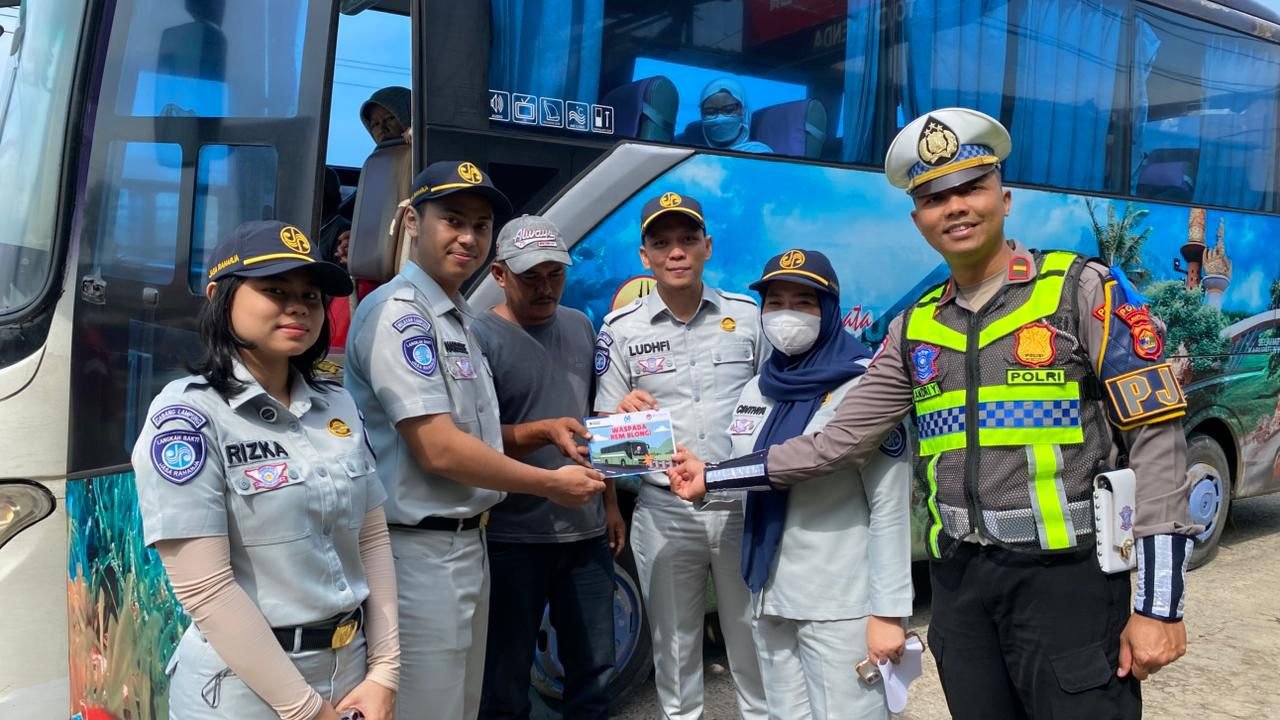 Jasa Raharja Lampung Terlibat Aktif dalam Rampcheck Angkutan Umum di Lampung Selatan