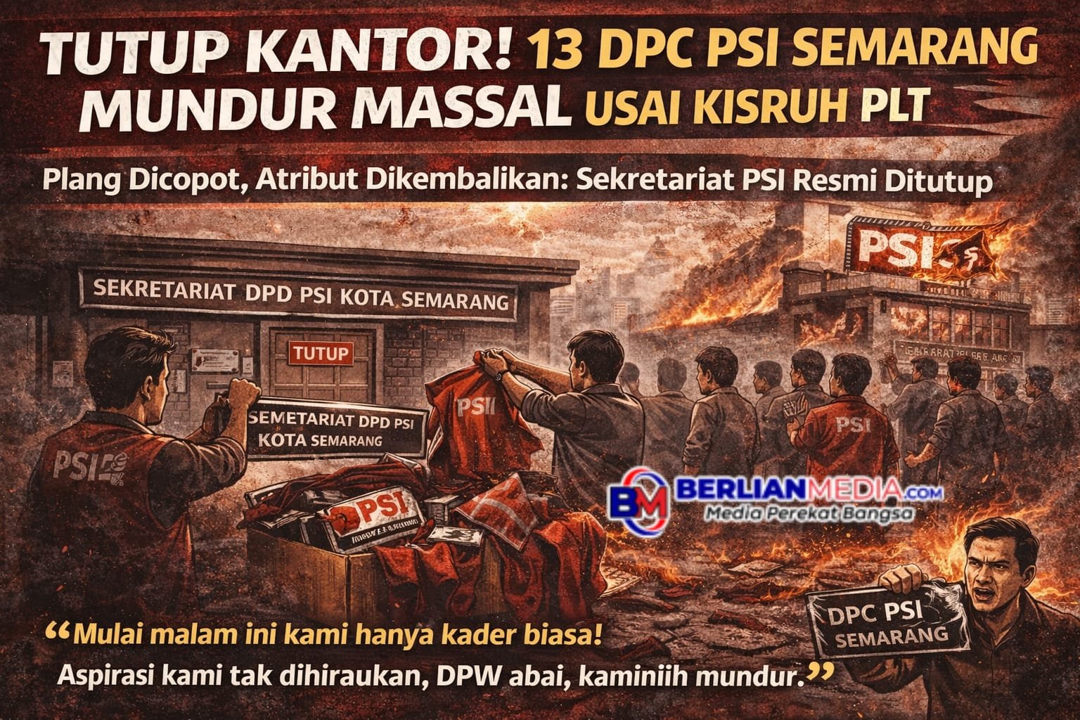 13 DPC PSI Kota Semarang Mundur Massal, Kecewa Penunjukan Plt Ketua DPD