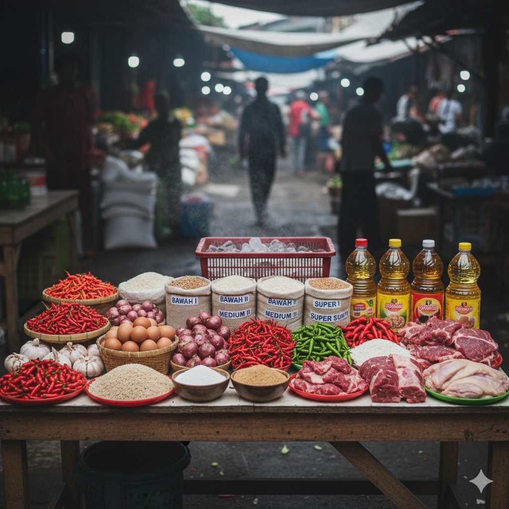 Harga Pangan Kamis Pagi: Cabai Rawit Merah Rp68.850/kg, Telur Ayam Rp31.350/kg