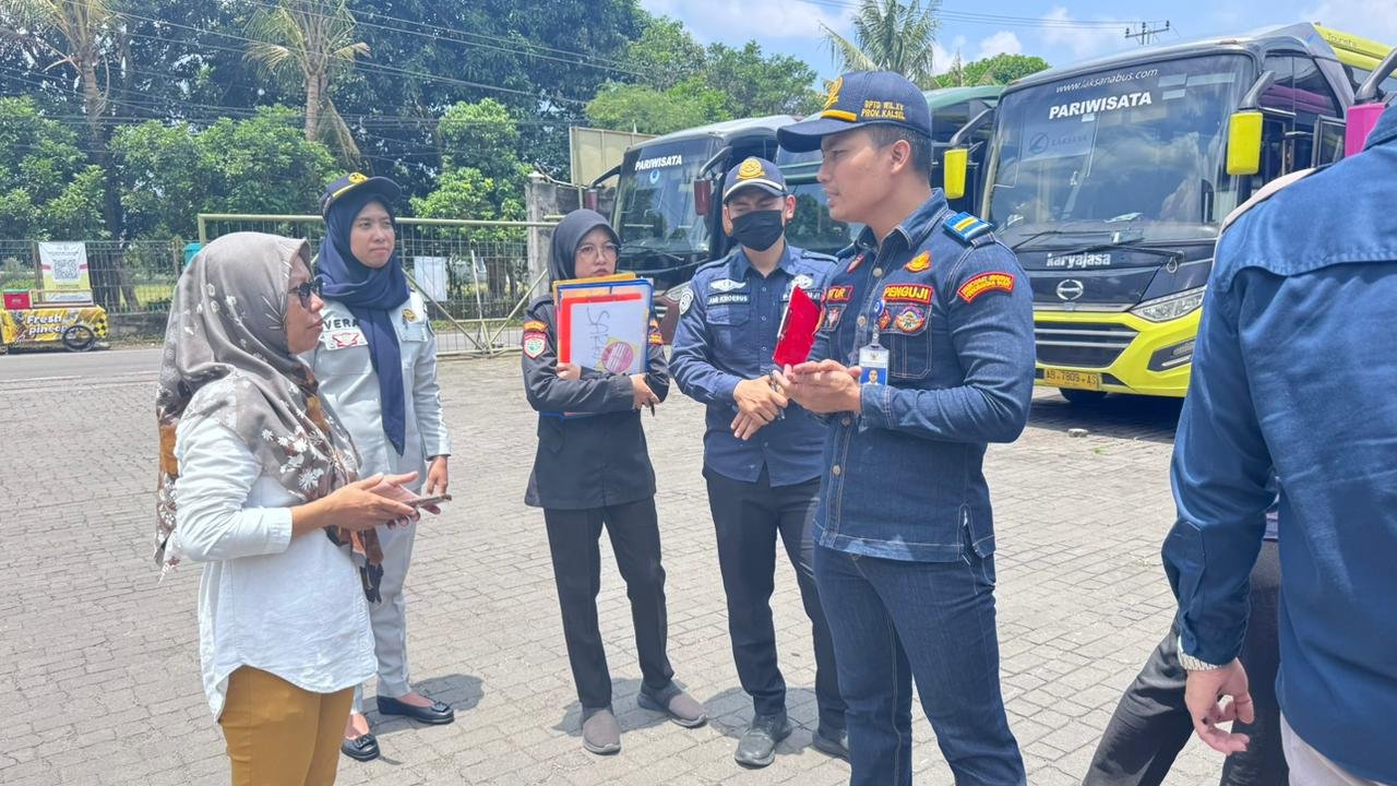 Pastikan Bus Laik Jalan, Jasa Raharja Bersama Polda dan BPTD Gelar Rampcheck di PO Karya Jasa Transport 
