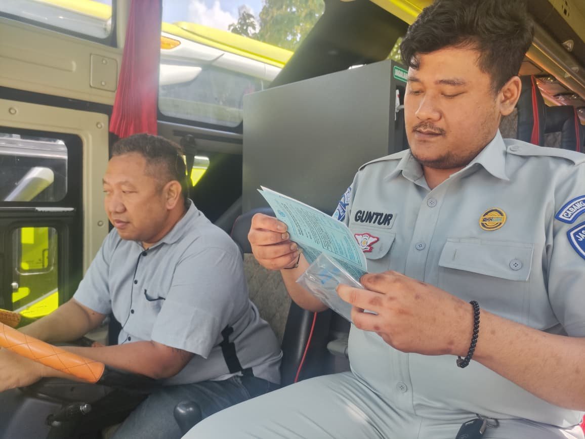 BPTD dan Jasa Raharja Jawa Tengah Gelar Ramp Check di Garasi Bus, Pastikan Kesiapan Armada Mudik Lebaran 2026