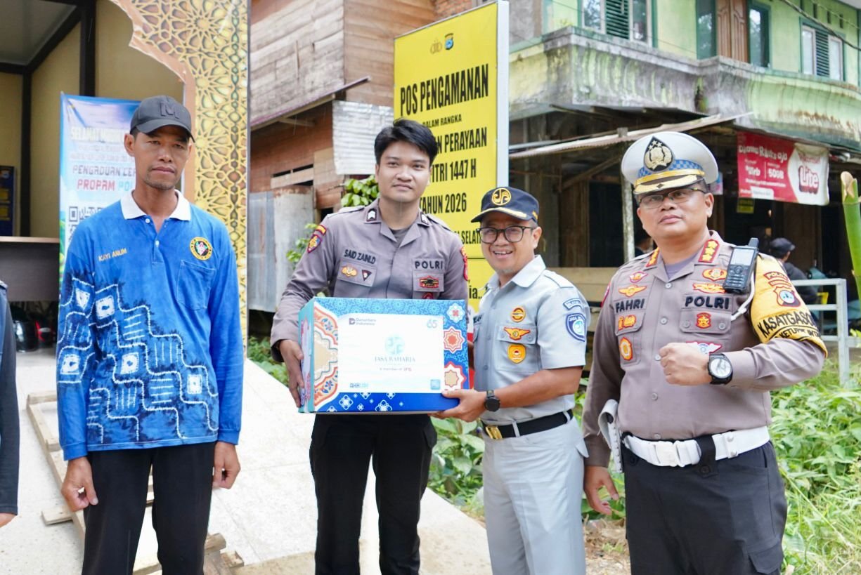 Jasa Raharja Bersama Ditlantas Polda Kalsel Tinjau Pos Pengamanan Jalur Wisata
