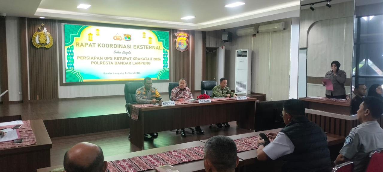 Perkuat Koordinasi Pengamanan Lebaran, Jasa Raharja Wilayah Lampung Hadiri Rakor di Mapolresta Bandar Lampung