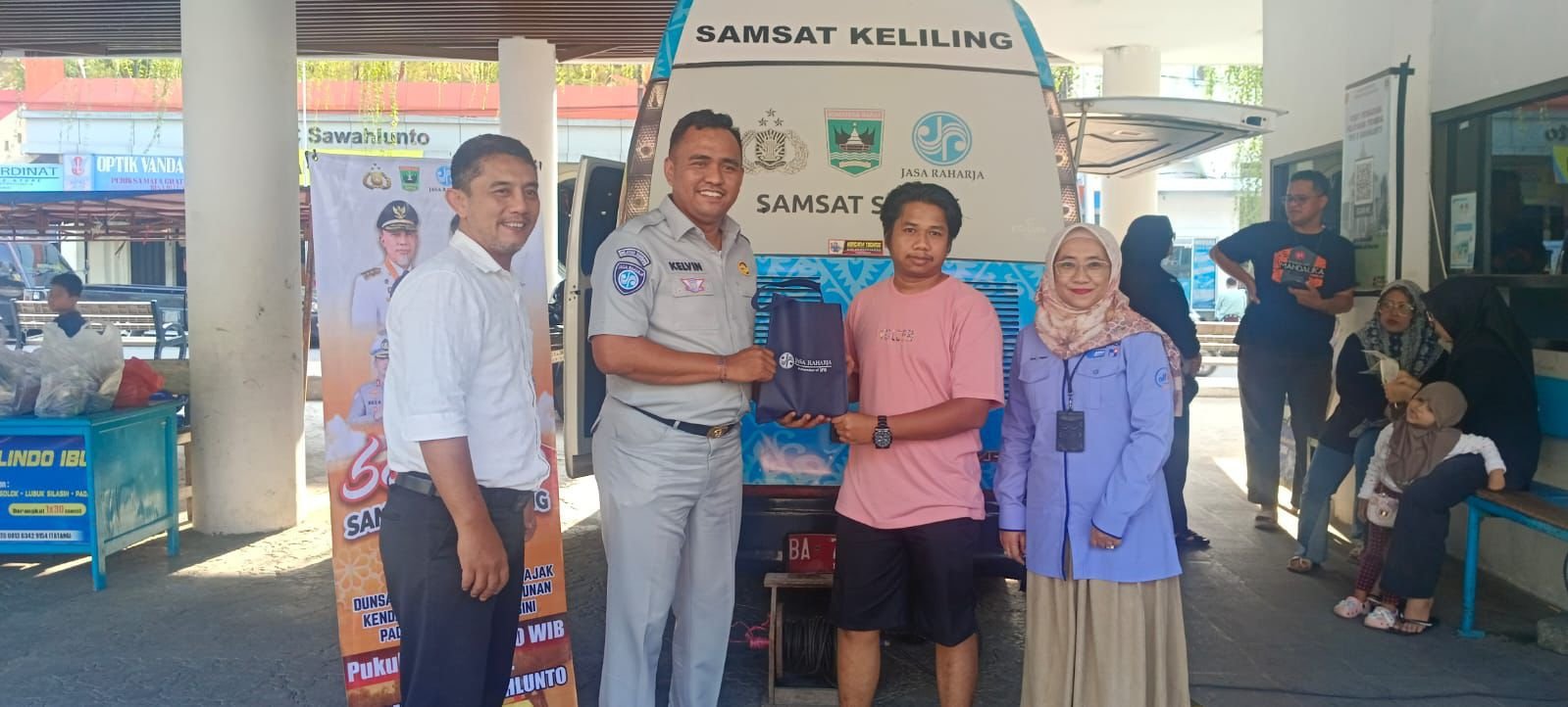 Jasa Raharja Sumbar Dukung Kegiatan Sambako Samsat Sawahlunto, Dorong Kepatuhan Pajak Kendaraan di Bulan Ramadhan