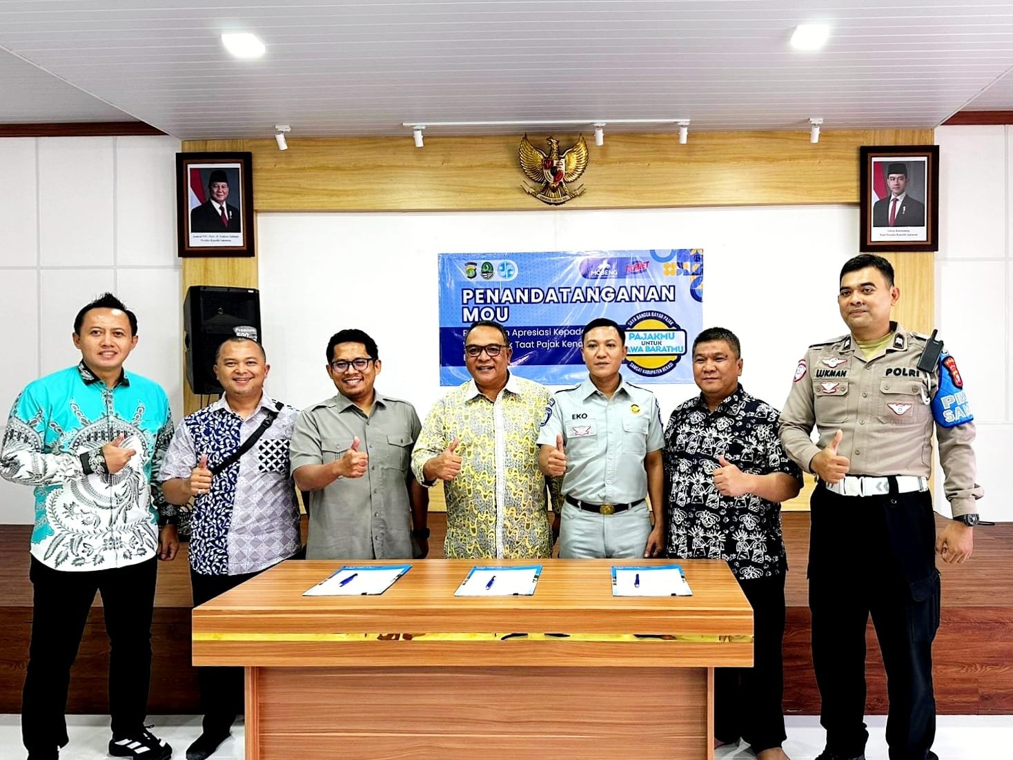 Apresiasi Wajib Pajak Taat, Tim Pembina Samsat Kabupaten Bekasi dengan PlanetBan dan Mobeng (PT Surga Mobil Indonesia) Jalin Kerjasama Strategis