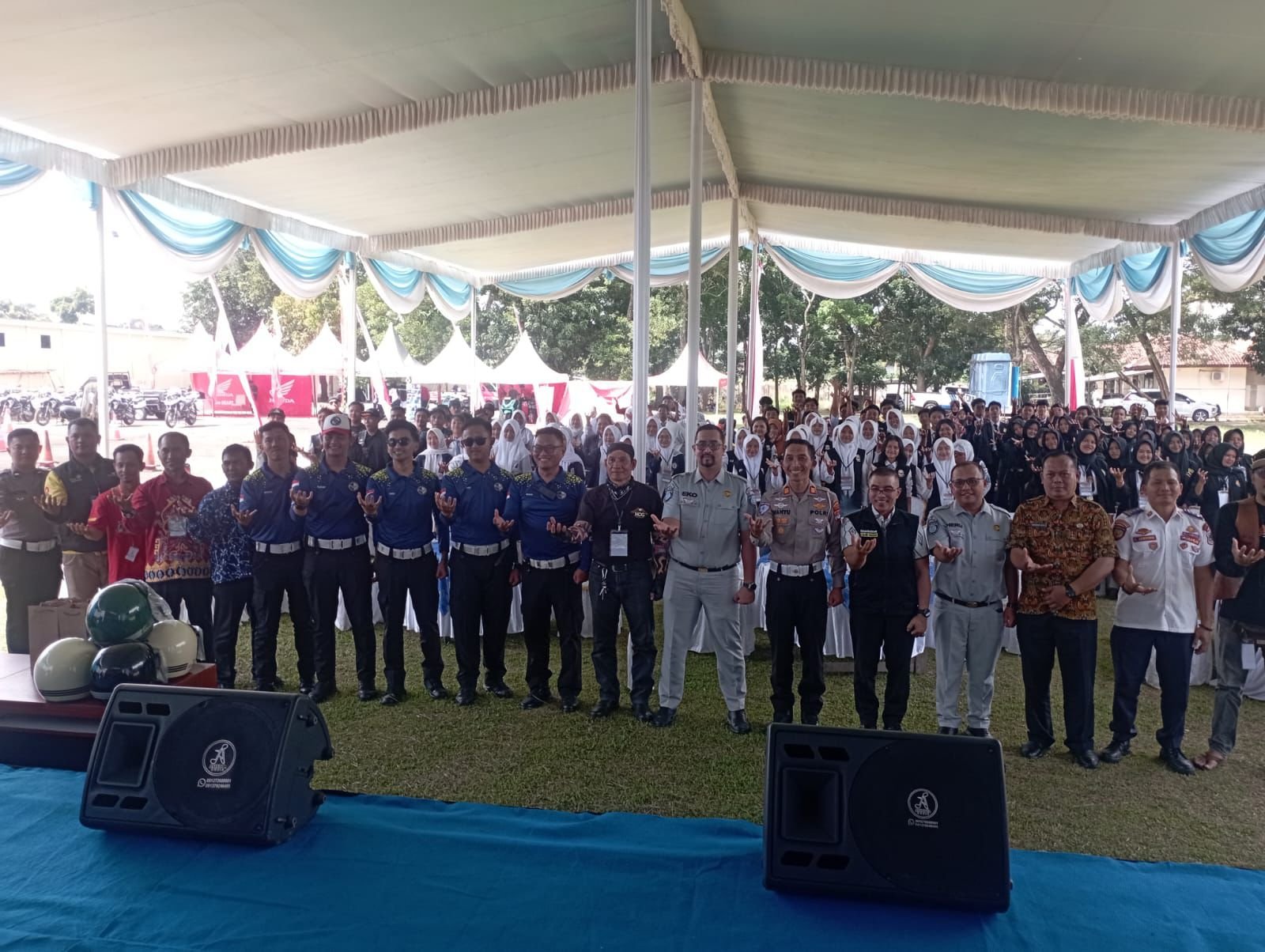 Kampanye Safety Riding di Lampung Timur, Ratusan Pelajar Diedukasi Keselamatan Berlalu Lintas