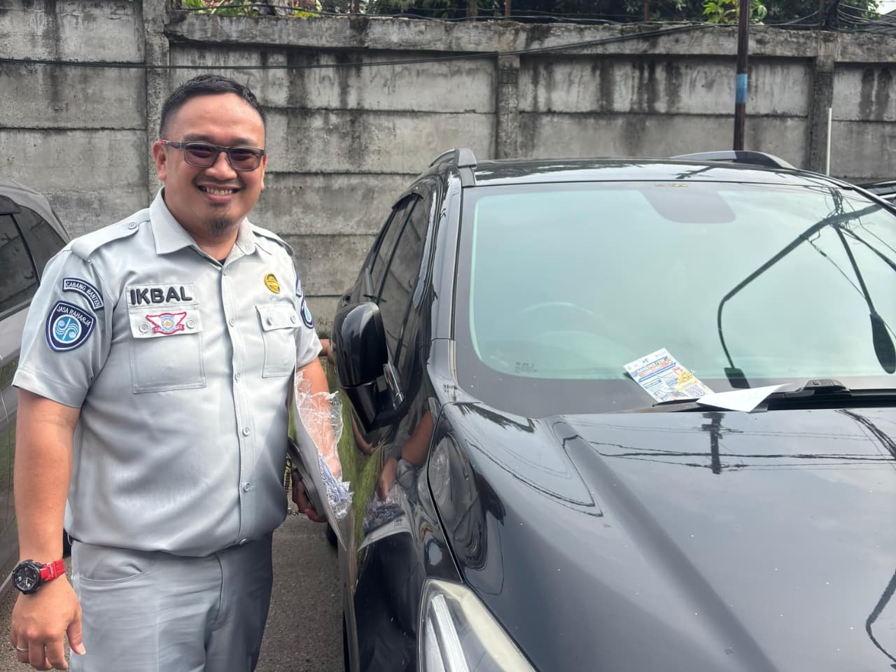 Jasa Raharja Cabang Tangerang Bersama Stakeholder Laksanakan Giat Operasi Khusus Kepada Pemilik Kendaraan di Stasiun Cisauk Kab. Tangerang