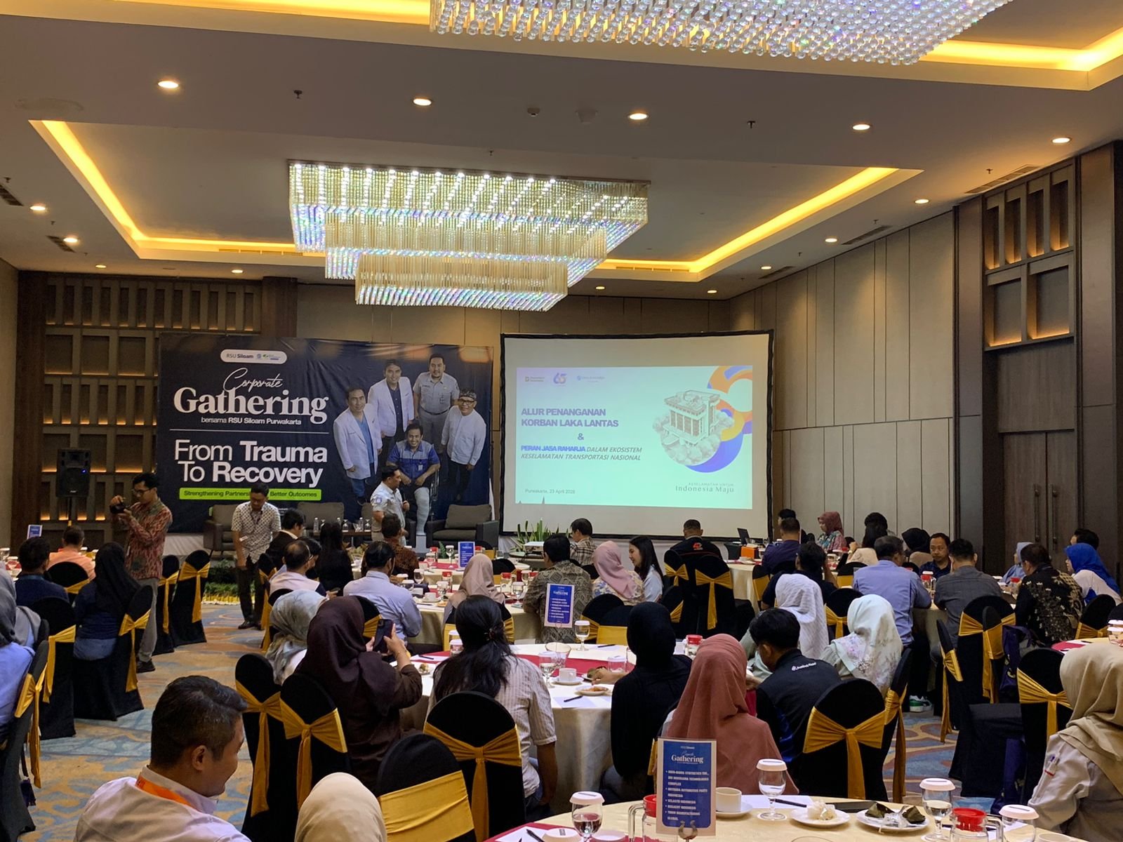 Jasa Raharja Paparkan Peran dan Upaya Keselamatan dalam Corporate Gathering RS Siloam di Hotel Harper