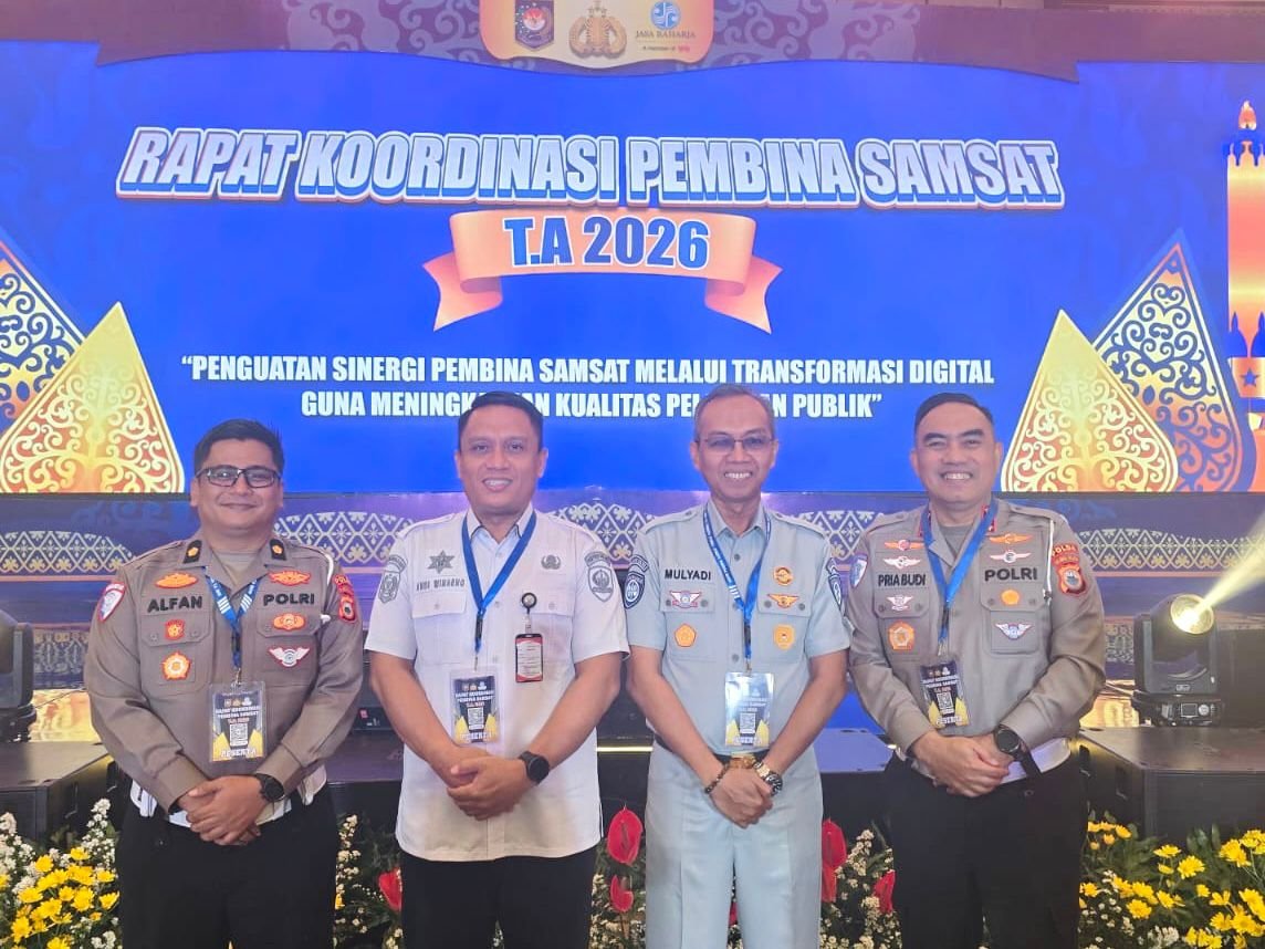 Perkuat Sinergi Digital, Pembina Samsat Sulsel dan Sulbar Hadiri Rakor Nasional 2026 di Semarang