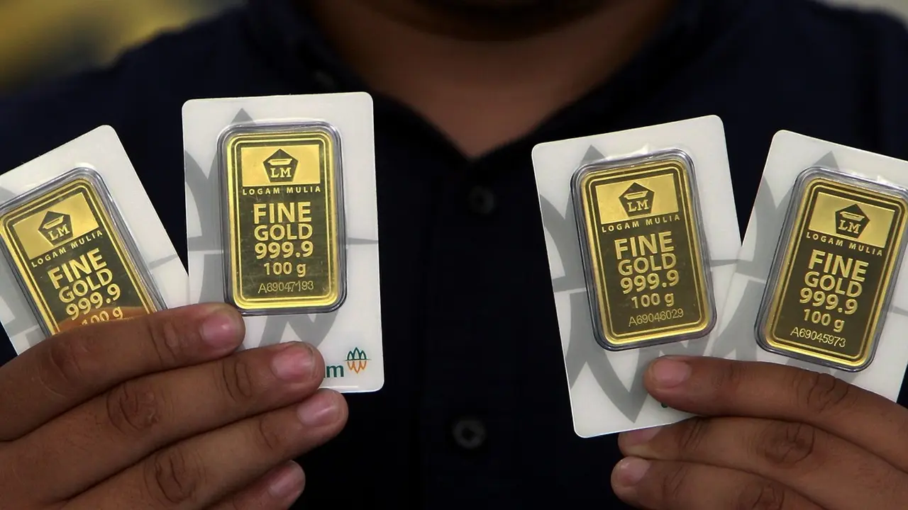 Harga Emas Antam Turun Rp15.000, Kini Rp2,769 Juta per Gram