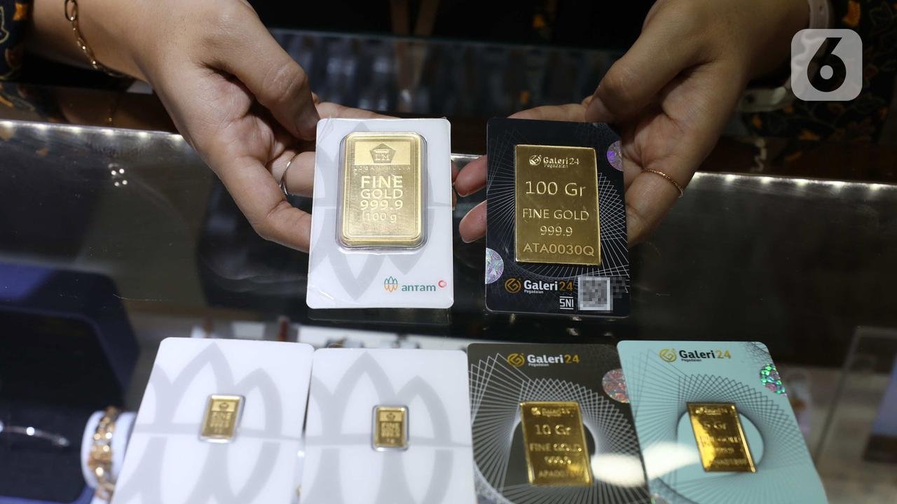 Update Harga Emas Pegadaian Hari Ini, UBS hingga Antam Alami Penurunan