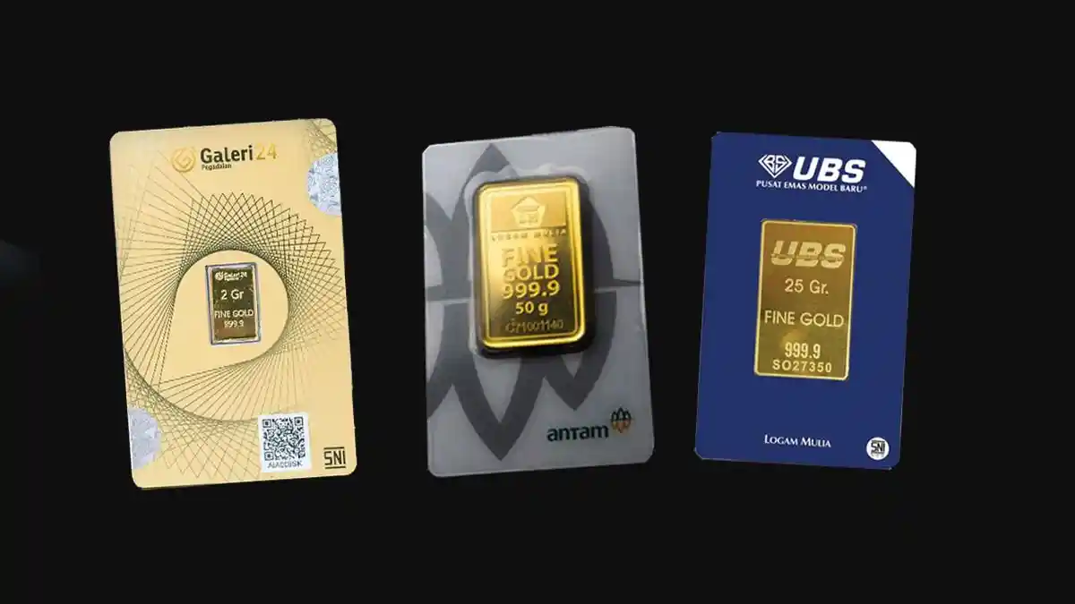 Harga Emas Pegadaian Sabtu Pagi Beragam, UBS Menguat, Antam Stabil