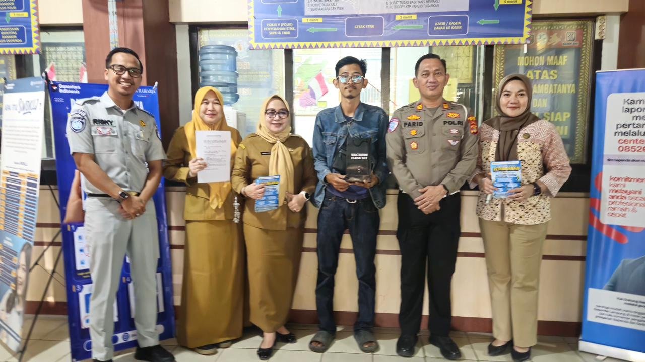 Hari Pertama Program Keringanan Pajak, Jasa Raharja Metro Apresiasi Wajib Pajak dan Sosialisasikan Lapor Laka JRku