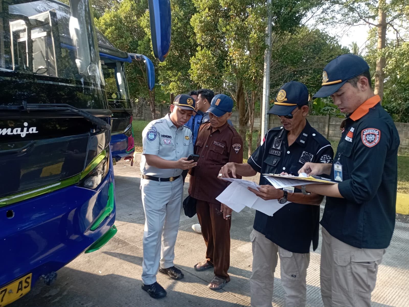 Rampcheck di Rest Area KM 20B, Jasa Raharja Perkuat Keselamatan Angkutan Umum Selama Libur Sekolah