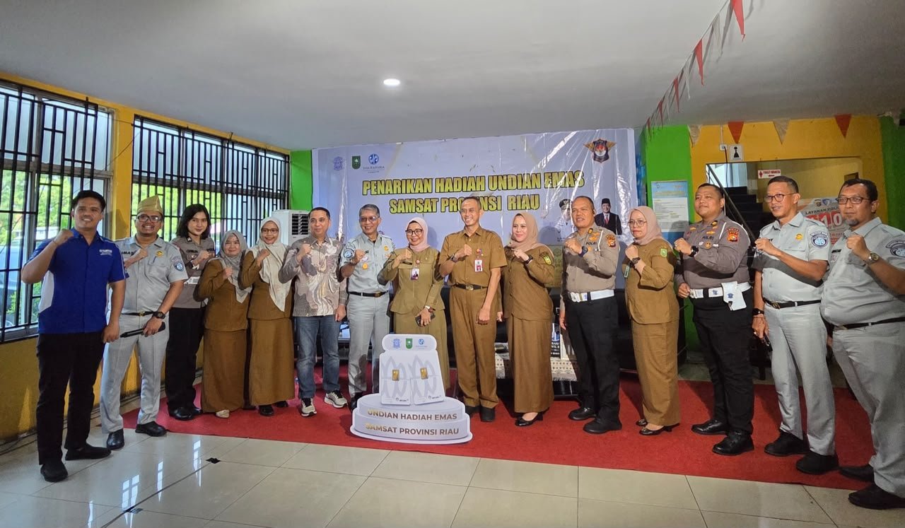 Tim Pembina Samsat Riau Umumkan Pemenang Gebyar Hadiah Pajak Kendaraan Bermotor, Apresiasi Wajib Pajak Taat