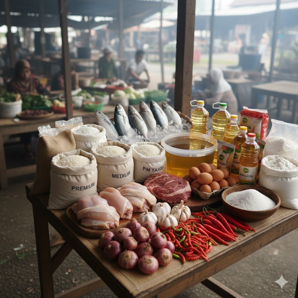 Update Harga Pangan Nasional: Cabai Rawit Rp54.400 per Kg, Beras dan Minyak Goreng Stabil