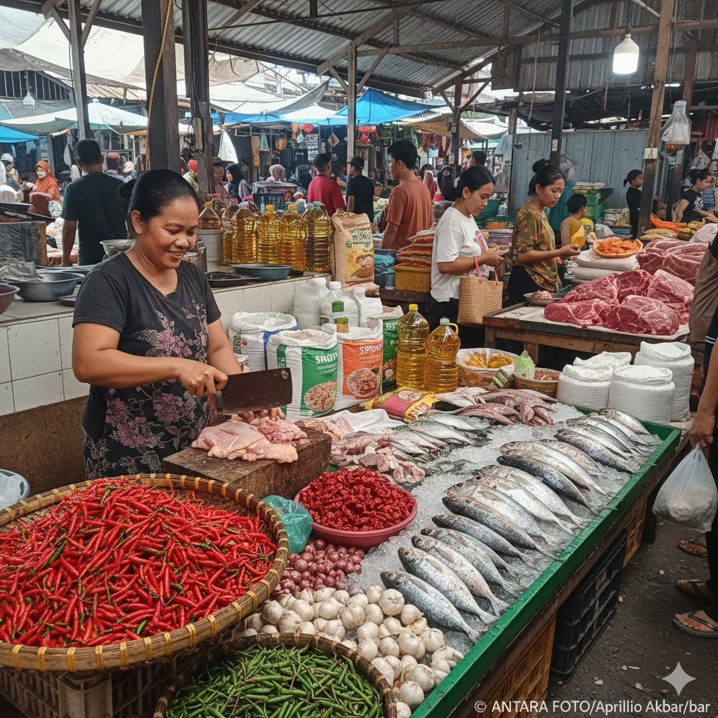 PIHPS: Harga Cabai Rawit Masih Tinggi, Telur Ayam Dijual Rp29.250 per Kg