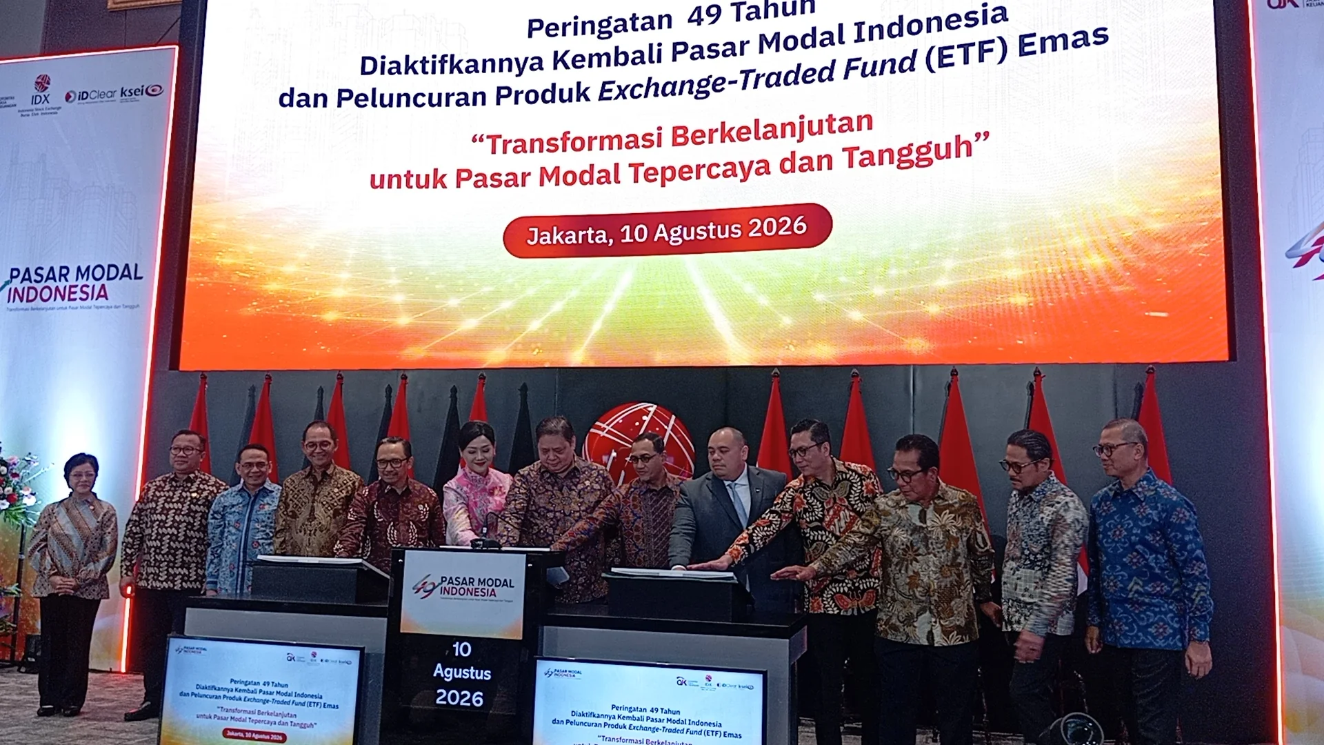 OJK Resmi Luncurkan ETF Emas, Jadi Alternatif Investasi Baru di Pasar Modal