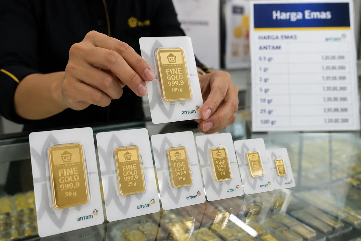 Harga Emas Antam Turun Jadi Rp2,67 Juta per Gram Hari Ini
