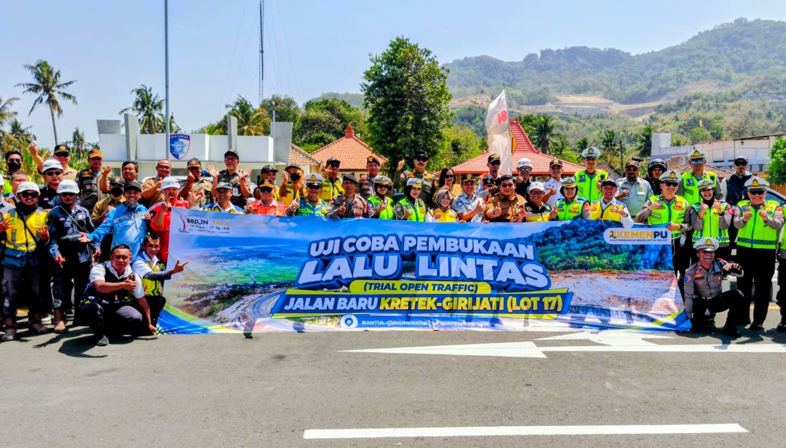 Jelang Dibuka Resmi, Jasa Raharja Bersama FKLLAJ DIY Uji Coba Jalan Kretek-Girijati