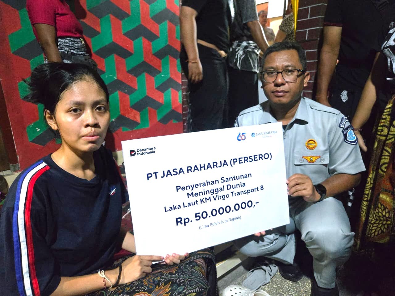 Respons Cepat, Jasa Raharja NTB Serahkan Santunan Korban KMP Virgo 8 Kurang dari 24 Jam