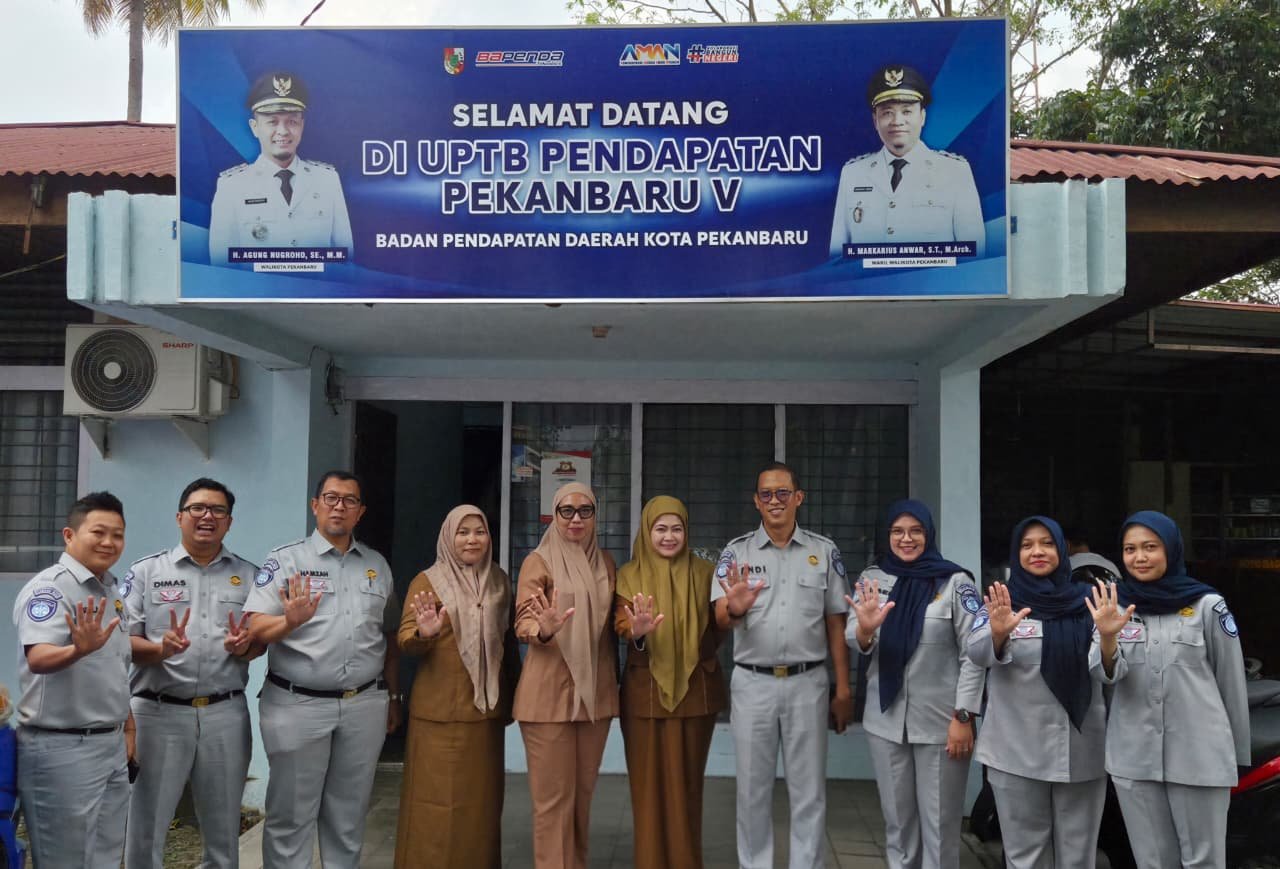 Jasa Raharja Riau Rekonsiliasikan Data Gaspol dalam Kegiatan Serbu RW Bapenda Kota Pekanbaru