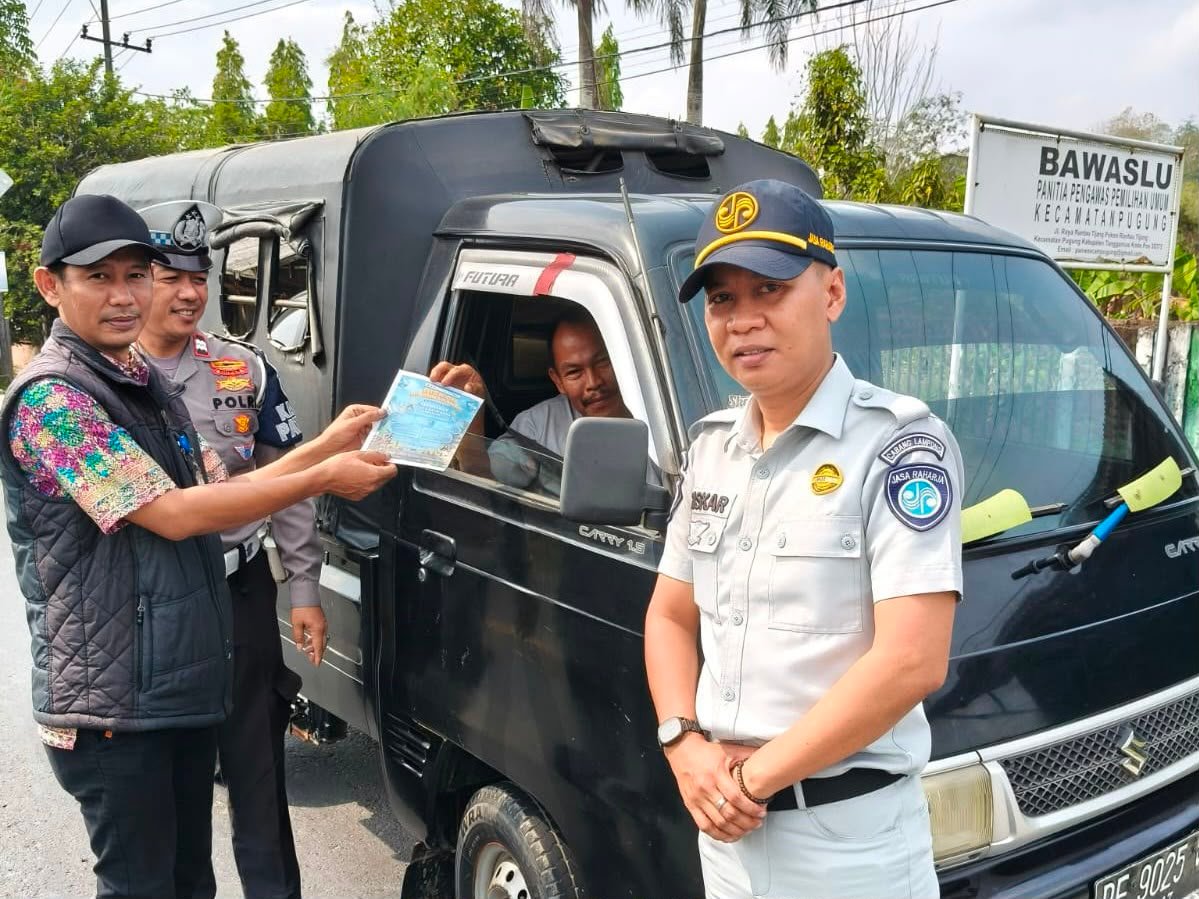 Sinergi Lintas Instansi, Jasa Raharja Lampung Edukasi Masyarakat di Pugung Tanggamus