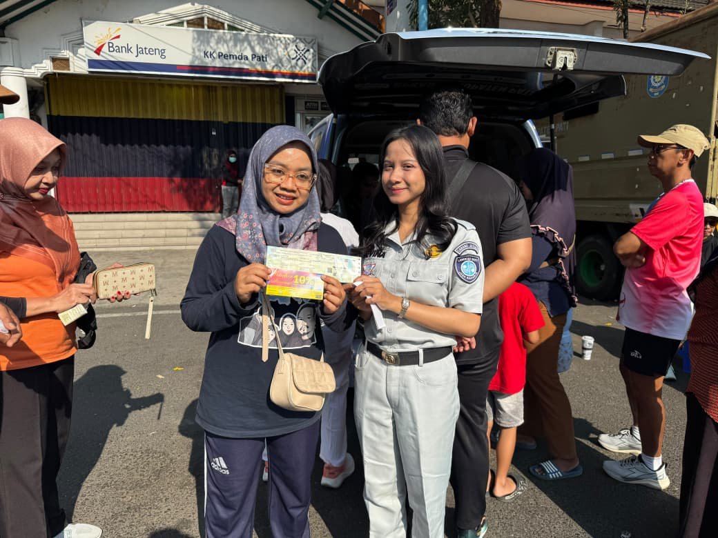 Samsat Pati Hadir di CFD, Dekatkan Layanan Samsat Keliling dan Sosialisasikan Program Jateng Bebas