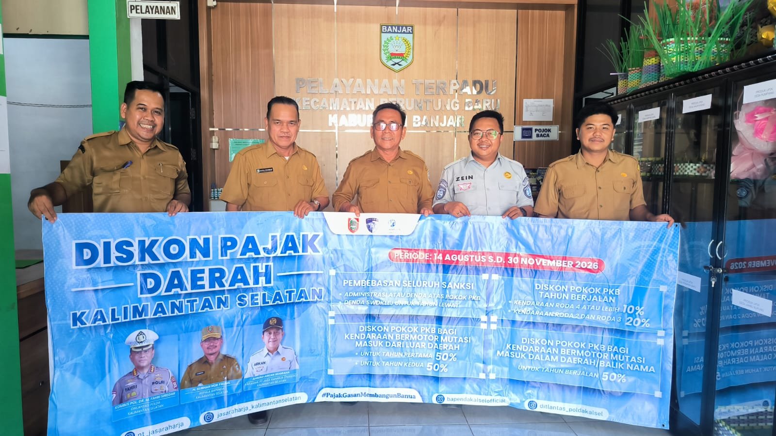 Tim Pembina Samsat Martapura Sasar Ruang Publik, Perluas Informasi Diskon Pajak 2026