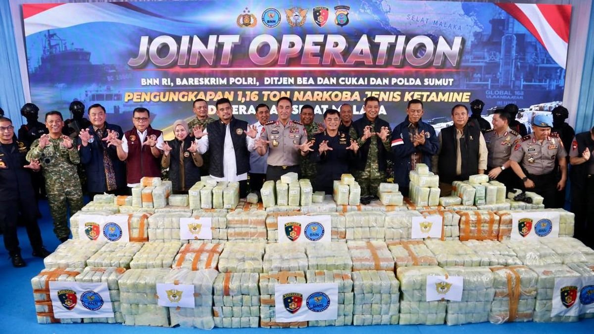 Penyelundupan 1,16 Ton Ketamin Digagalkan, Kapolri Sebut Kado Dua Tahun Prabowo-Gibran
