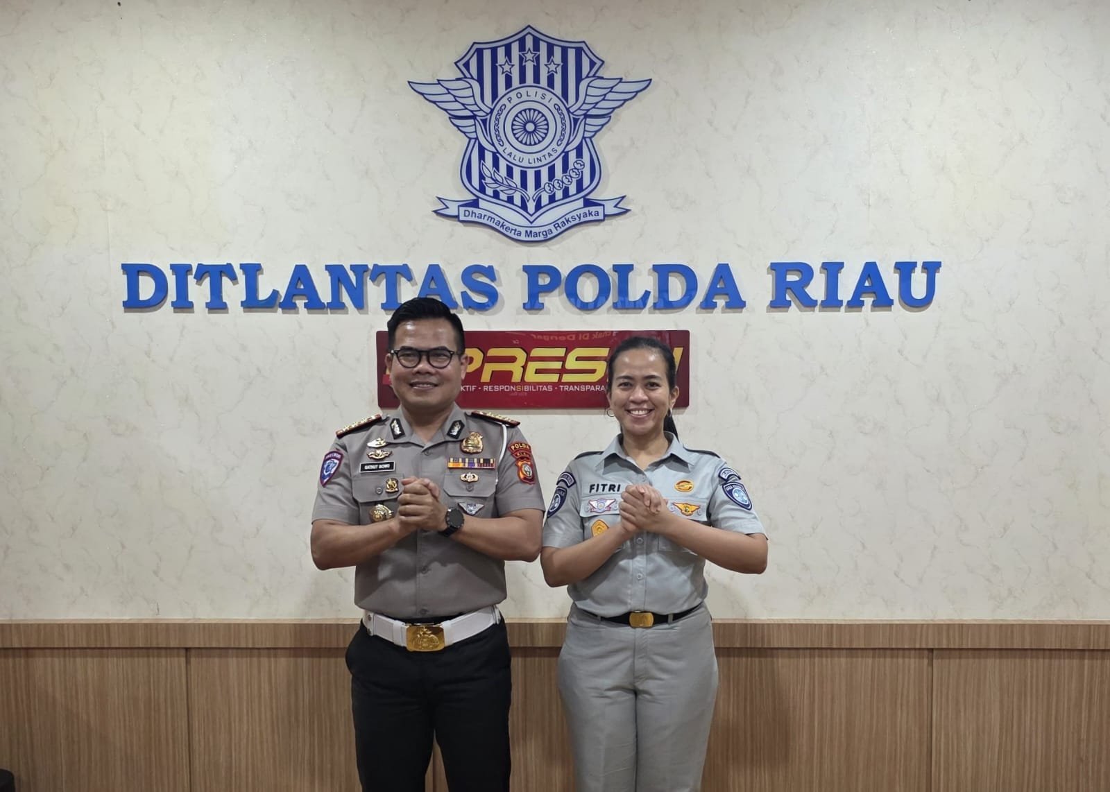 Perkuat Sinergi, Jasa Raharja Kanwil Riau Silaturahmi ke Dirlantas Polda Riau